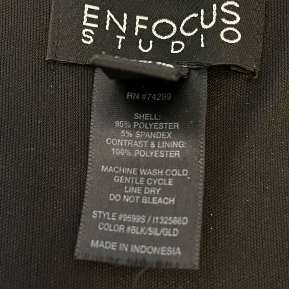 ENFOCUS Studio Metallic Top Deep V Tier Dress 8 - Picture 6 of 10